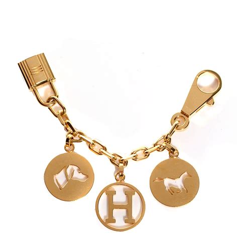 hermes bag charm gold|charm Hermes bag accessories.